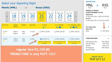 manila to roxas cebu pacific